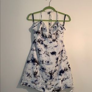 tie dye mini dress